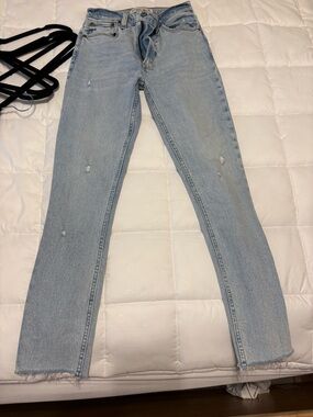 Abercrombie & Fitch Light Wash Straight Leg Jeans